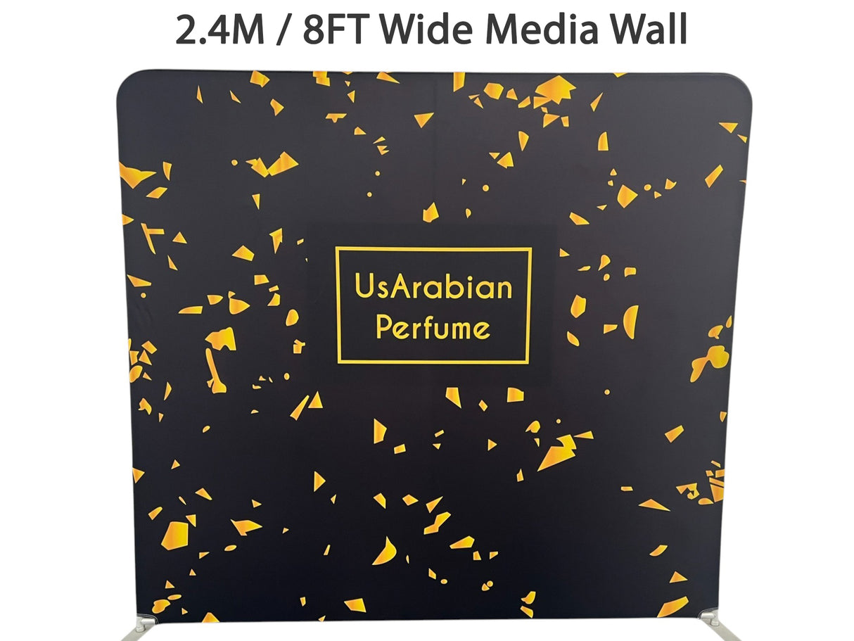 2.4M W x 2.2M H Media Wall