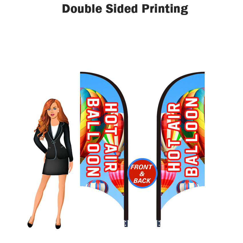 2.4 Metre / 8 Foot Feather Flag