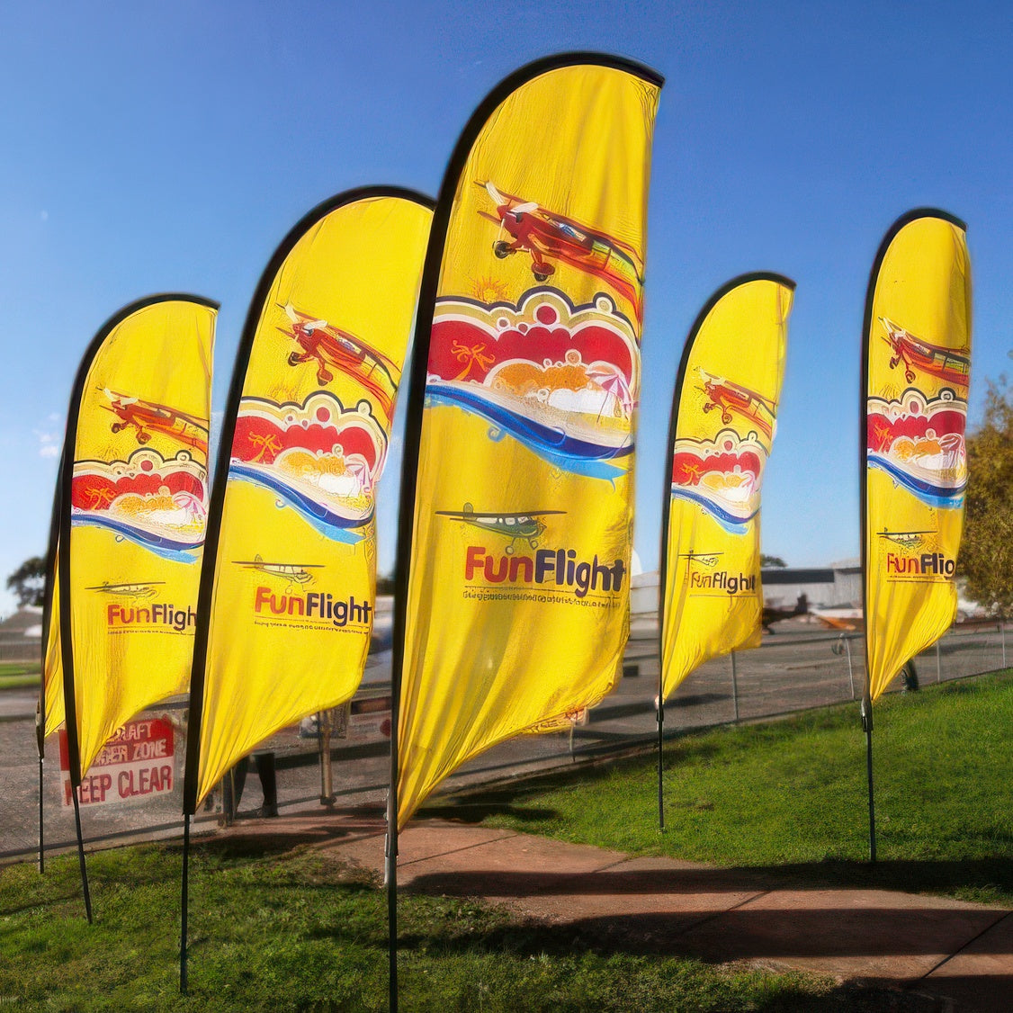 2.4 Metre / 8 Foot Feather Flag