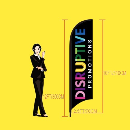 3.5 Metre / 12 Foot Feather Flag