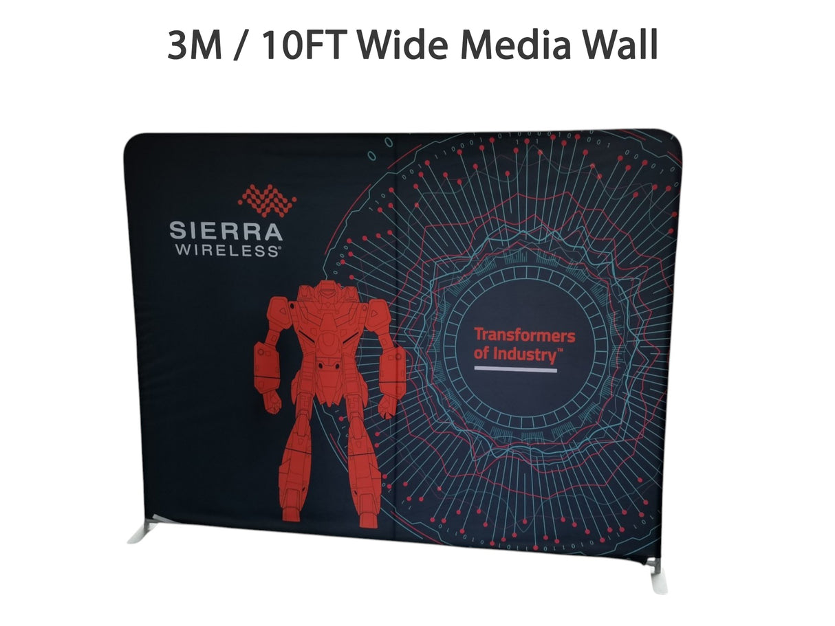 3M W x 2.2M H Media Wall