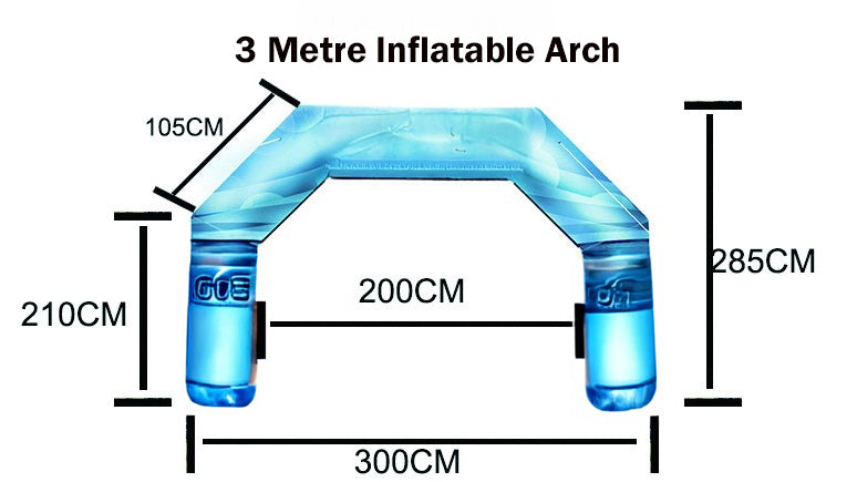 3 Meter Inflatable Arch with Branding