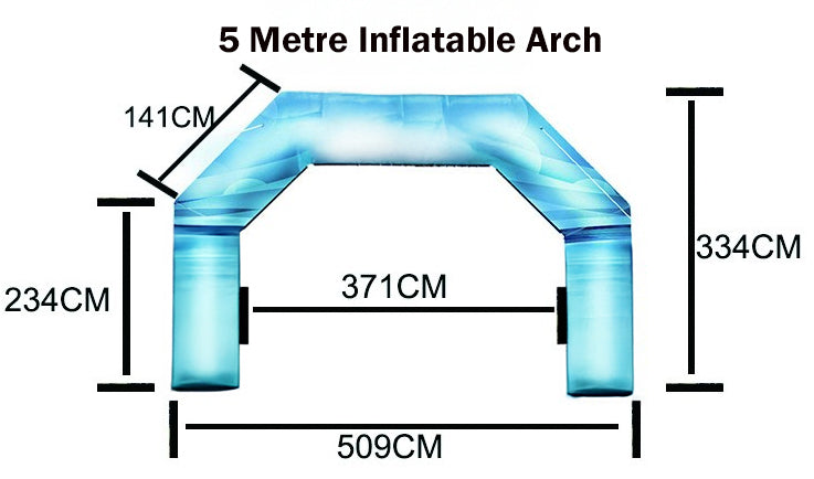 5 Meter Inflatable Arch with Branding