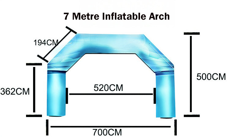 7 Meter Inflatable Arch with Branding