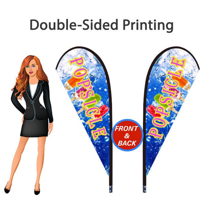 2.2 Metre / 7 Foot Tear Drop Flag