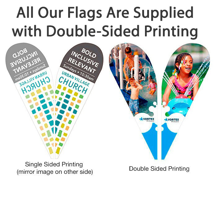 4.8 Metre / 16 Foot Tear Drop Flag