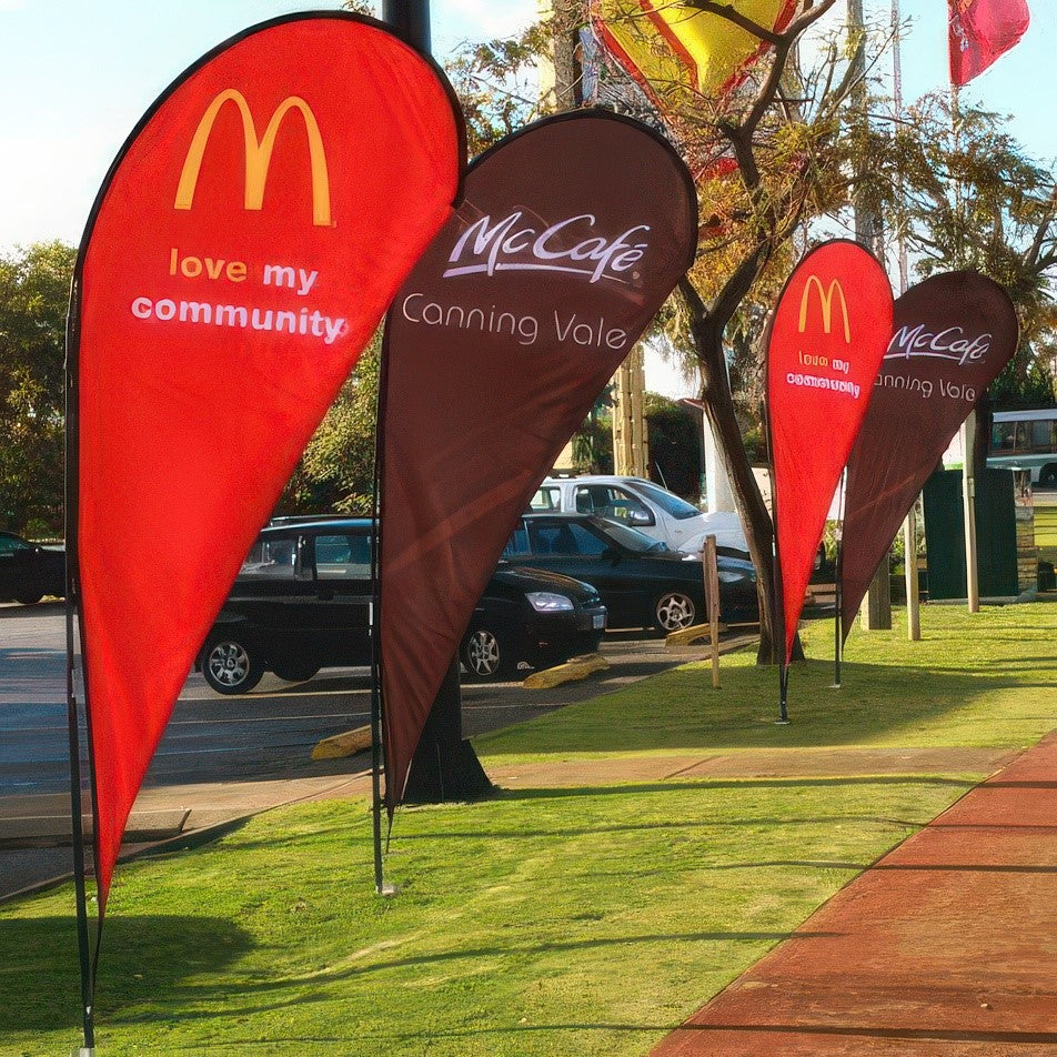 3.5 Metre / 12 Foot Tear Drop Flag