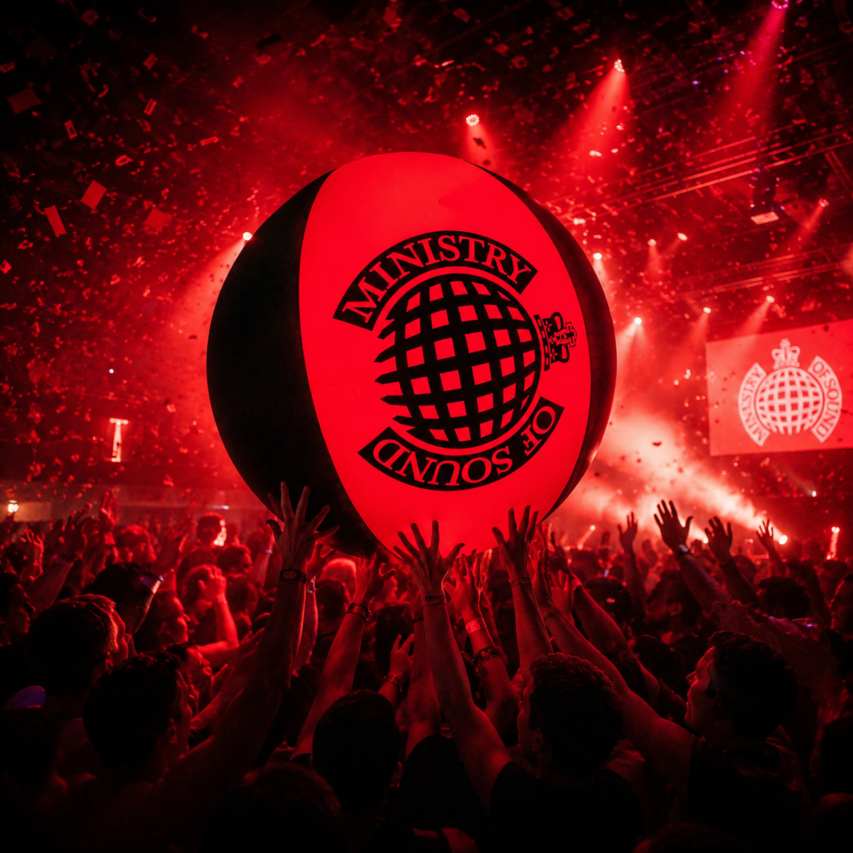 LED Crowd Balls - 2 Metre (LED = Light-Up)