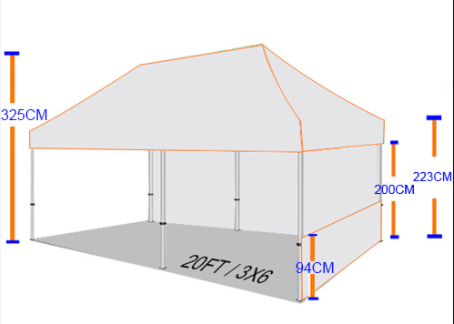3m x 6m / 10FT x 20FT Marquee Options (7 Different Packages)