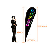 3.5 Metre / 12 Foot Tear Drop Flag