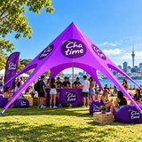6M Custom Printed Spider / Star Tent – Branded Promotional Event Shelter