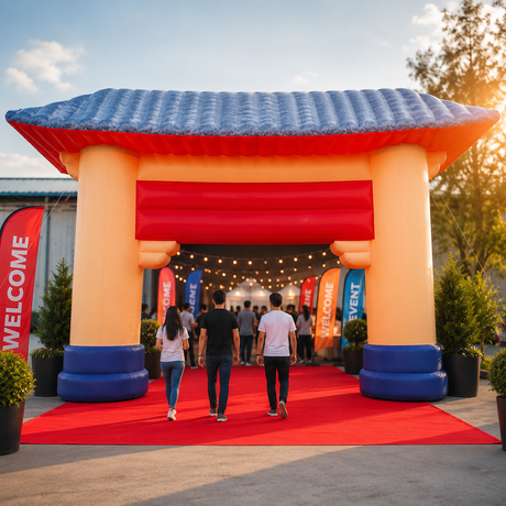 Customised Inflatable Arch with Branding (Price on Request)