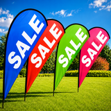 2.2 Metre / 7 Foot Tear Drop Flag