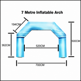 7 Meter Inflatable Arch with Branding