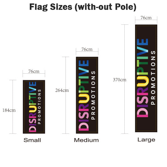 3 Metre / 10 Foot Rectangle Flag