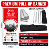 Premium Pull-Up Banner 85cm x 200cm