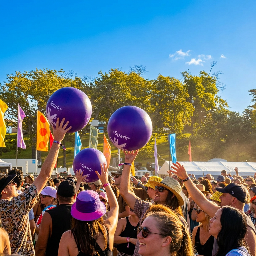Non LED Crowd Balls - 1 Metre (Most Popular Size)