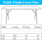 241cm / 8 Foot Fitted Table Cloth