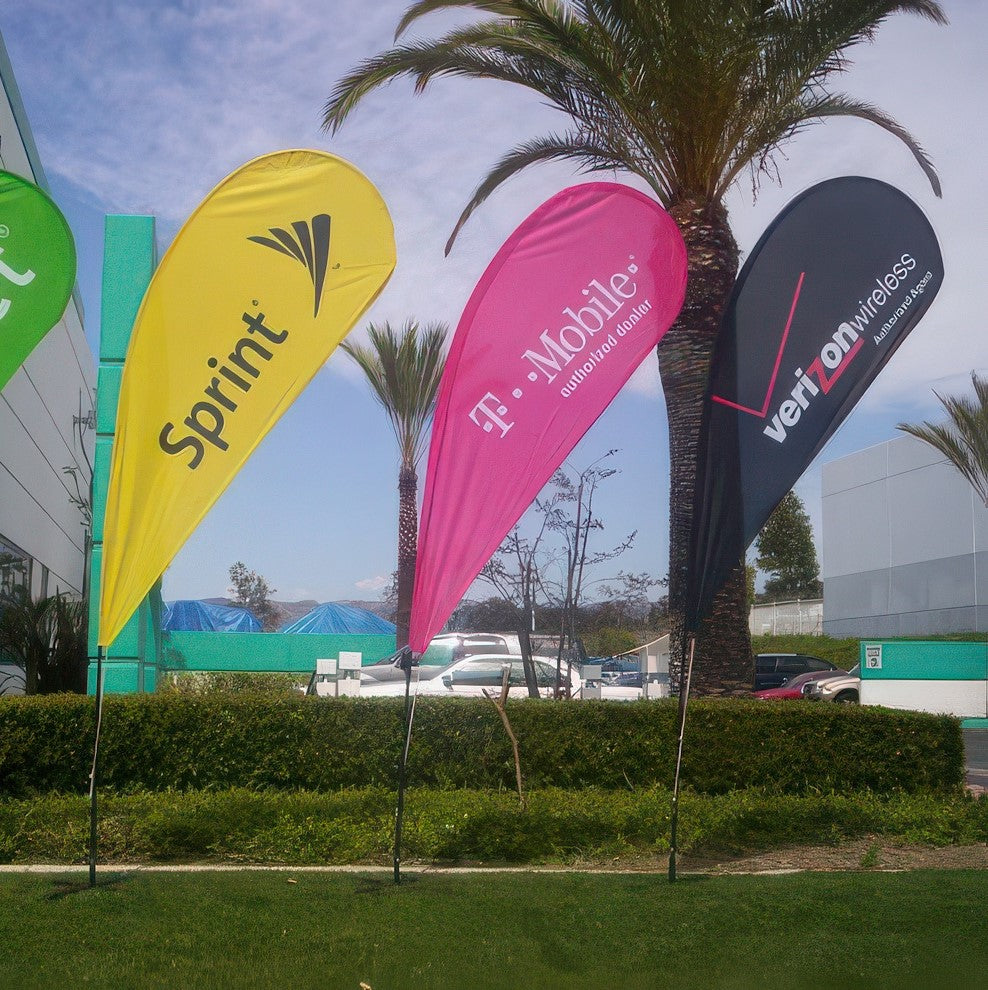 4.8 Metre / 16 Foot Tear Drop Flag